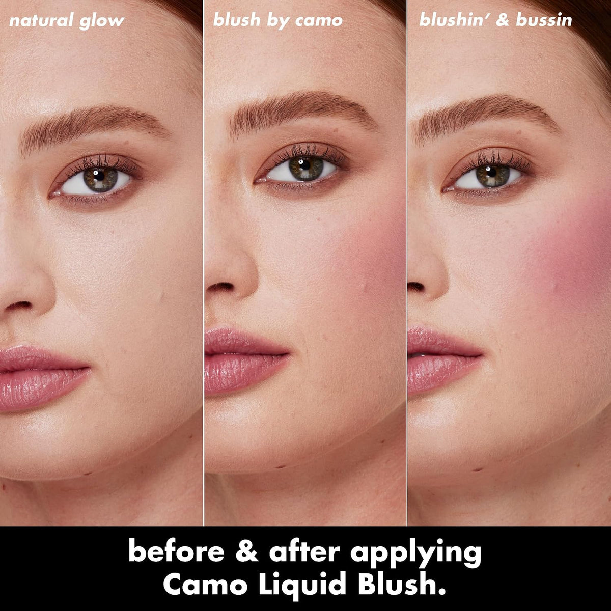 e.l.f. Camo Liquid Blush. Buildable & Blendable. Dusty Rosé | Lightweight Liquid Formula. Long-Lasting Wear. High-Pigment Color. Smooth Application. Buildable. Vegan & Cruelty-Free