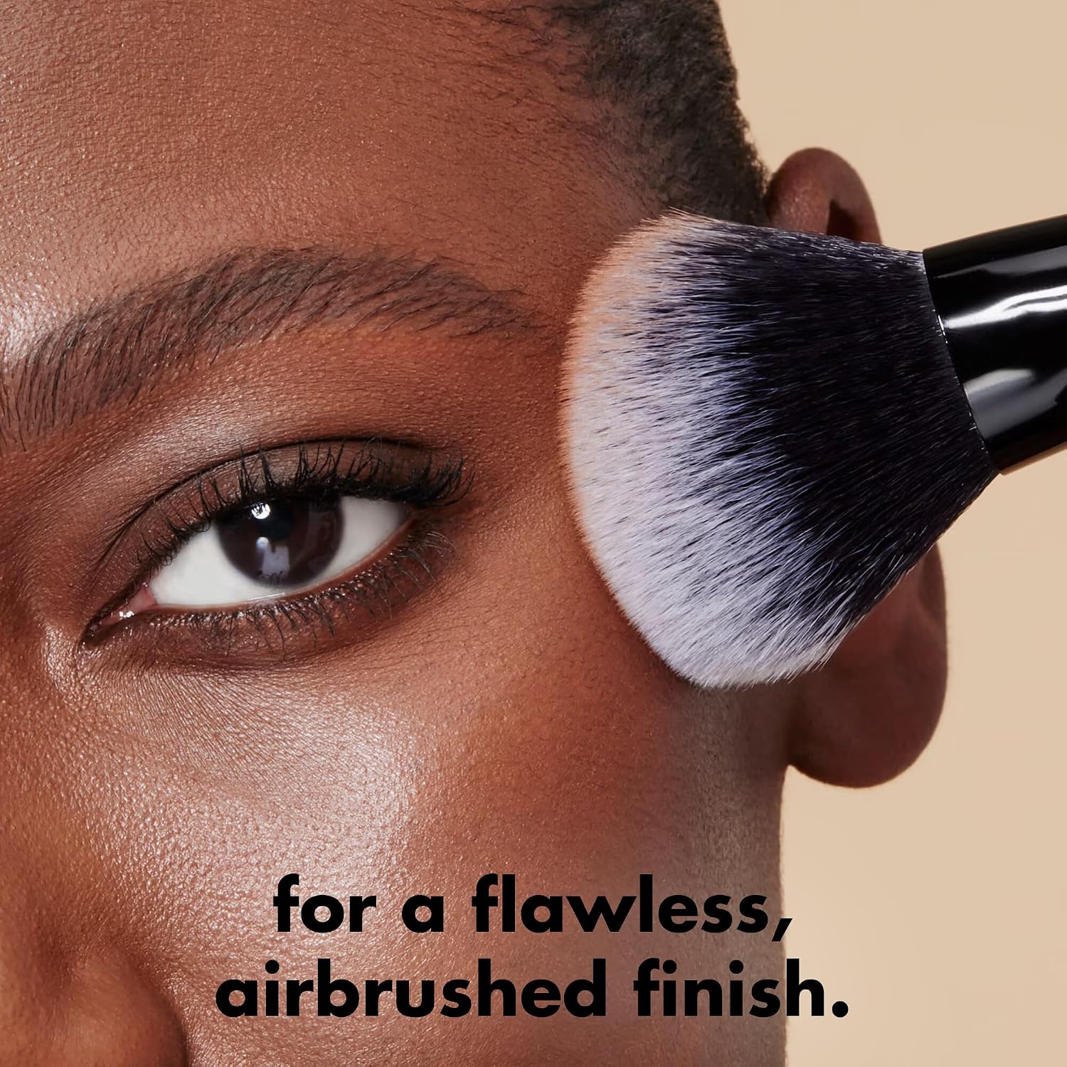 e.l.f. Dual-Ended Cream + Powder Brush | Two-in-One Makeup Brush For Creating A Gorgeous. Airbrushed-looking Complexion. Vegan & Cruelty-free