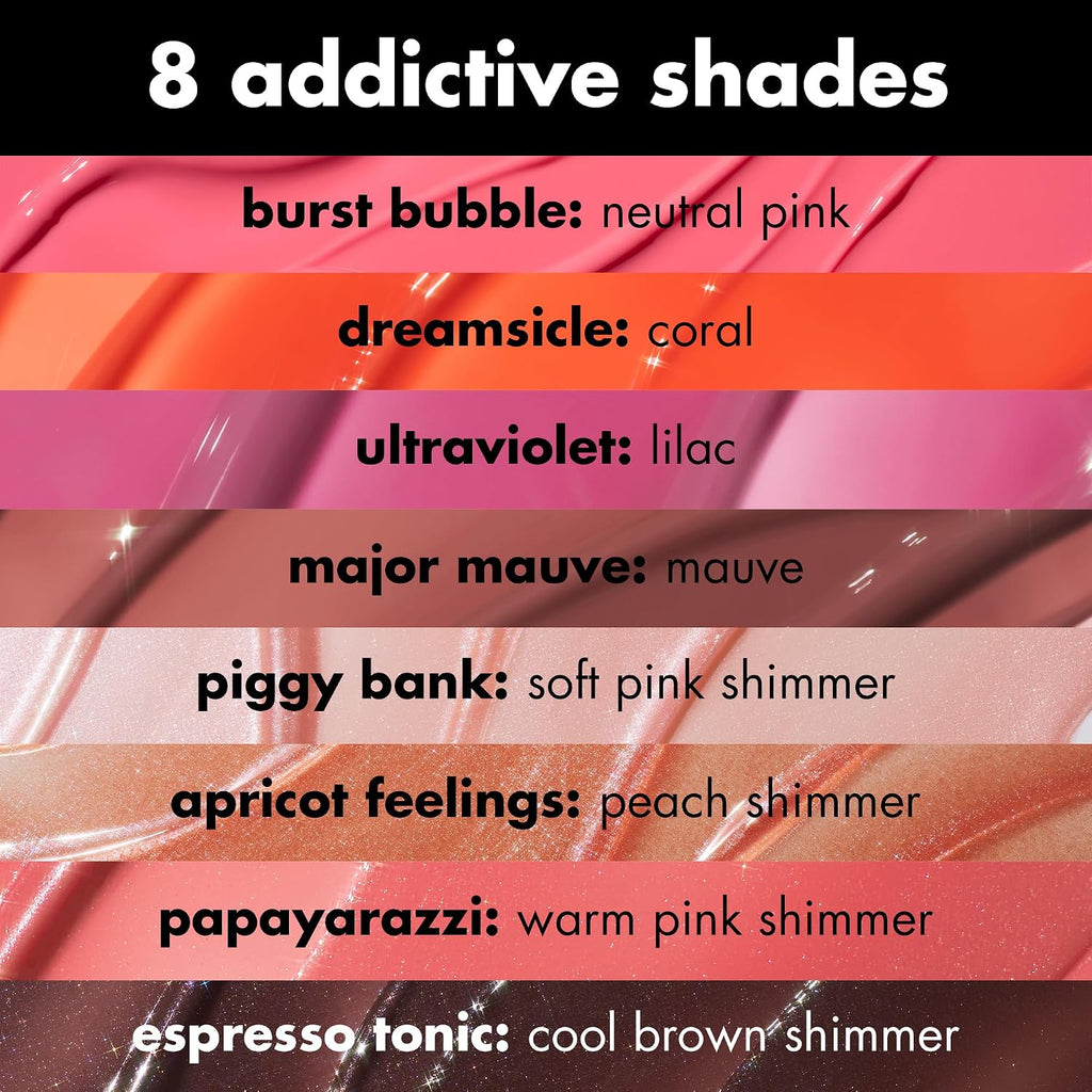 e.l.f. Glow Reviver Plumping Lip Oil. Burst Bubble | Tinted Lip Plumper For A High-Shine. Plump Finish. Infused With Jojoba Oil. Vegan & Cruelty-Free