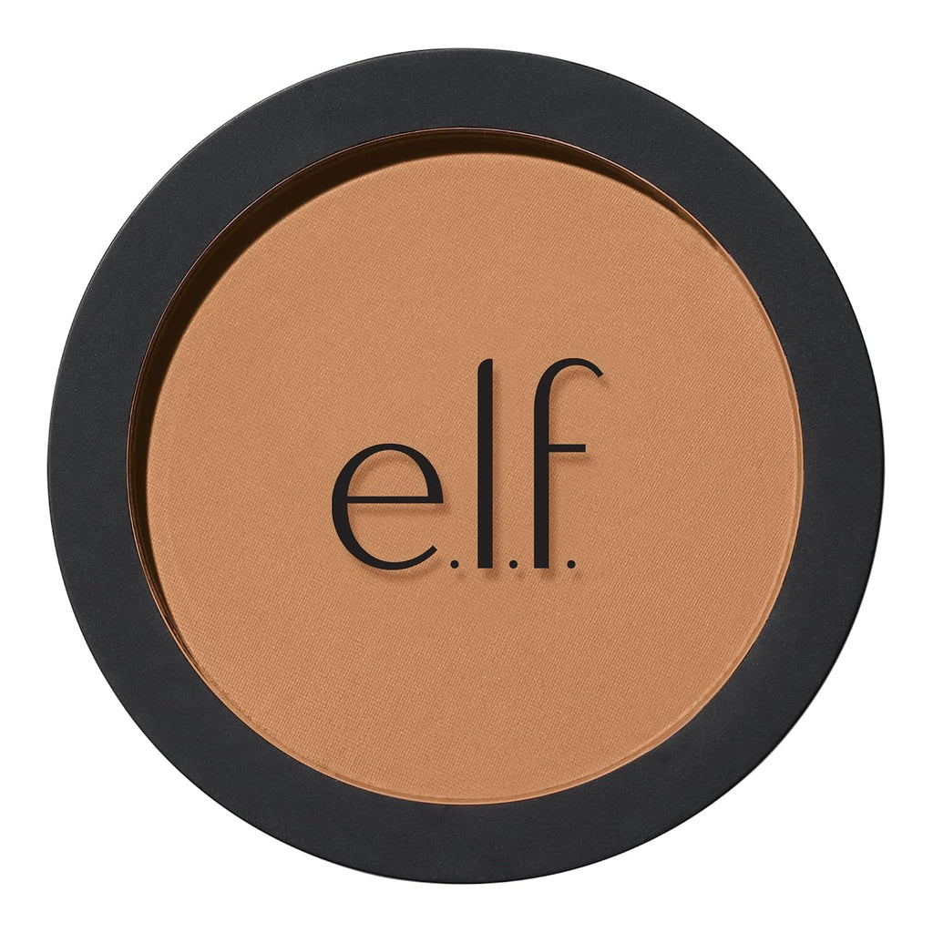 e.l.f. Primer-Infused Bronzer. Catching Rays | Long-Lasting. Lightweight & Buildable Powder Bronzer. Delivers A Matte Finish. Vegan & Cruelty-Free