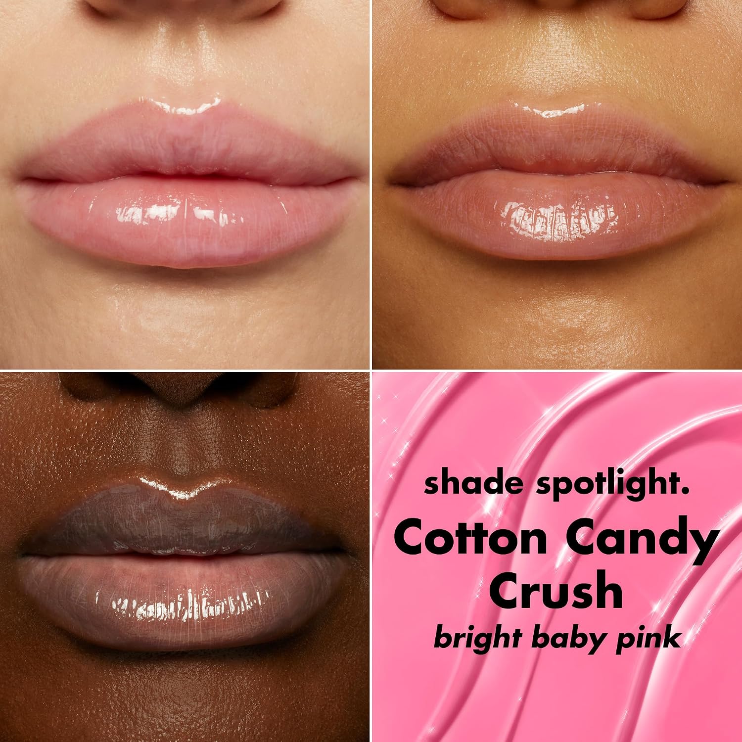 e.l.f. Glow Reviver Melting Lip Balm. Tinted. Cotton Candy Crush | Hydrating & Glossy. Buildable Sheer Color. Soft Texture with Hyaluronic Acid Blend & Nourishing Butters. Vegan & Cruelty-Free