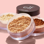 e.l.f. Halo Glow Soft Focus Setting Powder. Silky & Creates Soft Glow Without Shine. Smooths Pores & Lines. Vegan & Cruelty-Free. Light Pink