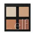 e.l.f. Contour Palette. 4 Shades. Customizable. Easy to Apply. Sculpts. Shades. Brightens. Light/Medium. Infused with Vitamin E. All-Day Wear. 0.56 Oz