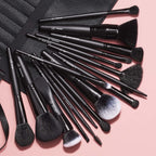 e.l.f. Ultimate Makeup Brush Set & Travel Roll. 17-Piece Brush Kit. Brushes For Eyeshadow. Foundation. Powder. Concealer & more. Vegan & Cruelty-Free