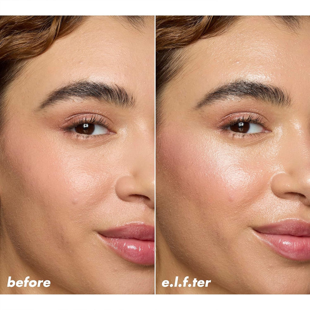 e.l.f. Power Grip Rosé Setting Spray. Bright & Glassy Finish. Pearl Powder | Niacinamide & Rose Water. Preps & Sets Makeup for Long-Lasting Wear. Non-Sticky & Non-Greasy Feel. Vegan & Cruelty-Free