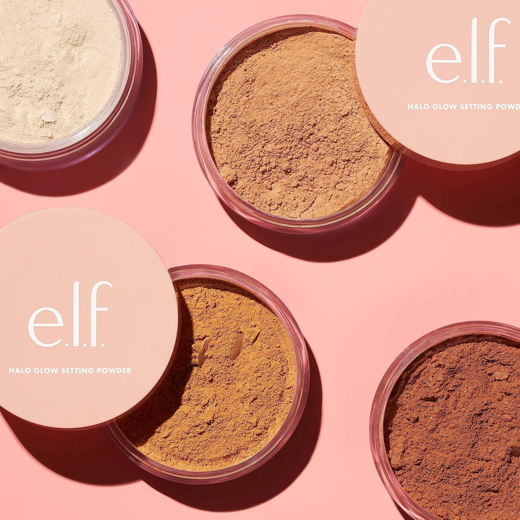 e.l.f. Halo Glow Soft Focus Setting Powder. Silky & Creates Soft Glow Without Shine. Smooths Pores & Lines. Vegan & Cruelty-Free. Medium