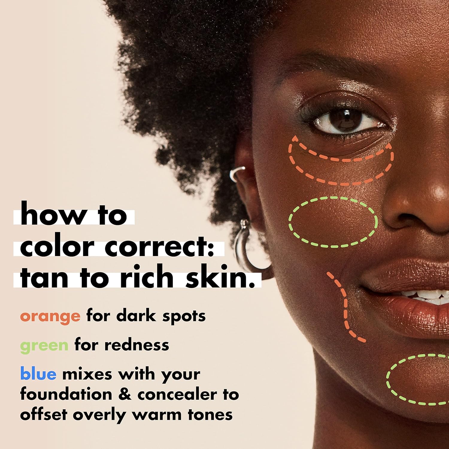 e.l.f. Camo Color Corrector for Dark Circles. Hydrating Under-Eye Brightening Concealer. Neutralizes Discoloration. Infused with Hyaluronic Acid. Orange