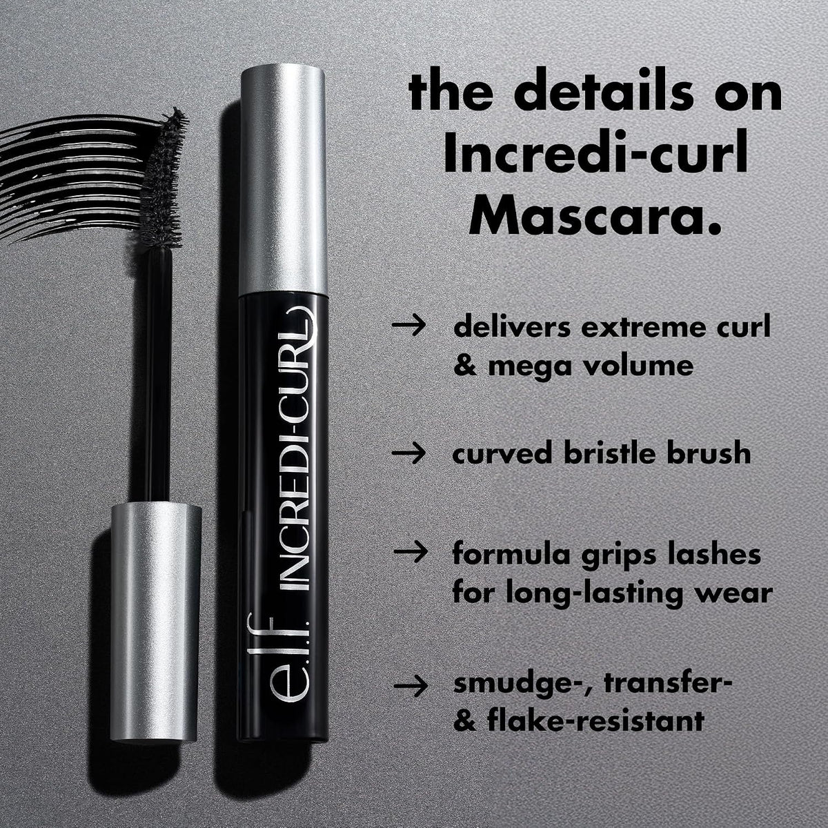 e.l.f. Lash XTNDR Tubing Mascara. Lengthening & Extends. Pitch Black | Buildable Lash Lift. Dramatic Look. Smudge-Resistant for All-Day Wear. Vegan & Cruelty-Free