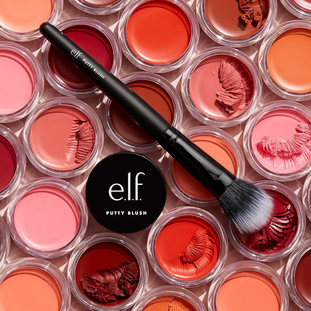e.l.f. Putty Blush. Creamy & High-Pigment Formula For A Natural Glow. Delivers A Semi-Matte & Powder Finish. Vegan & Cruelty-Free. Bora Bora