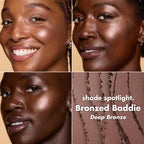e.l.f. Halo Glow Silky Powder Highlighter. Long-Lasting Luminous Face Finish. Cake-Resistant With Micro-Shimmer. Vegan & Cruelty-Free. Bronzed Baddie