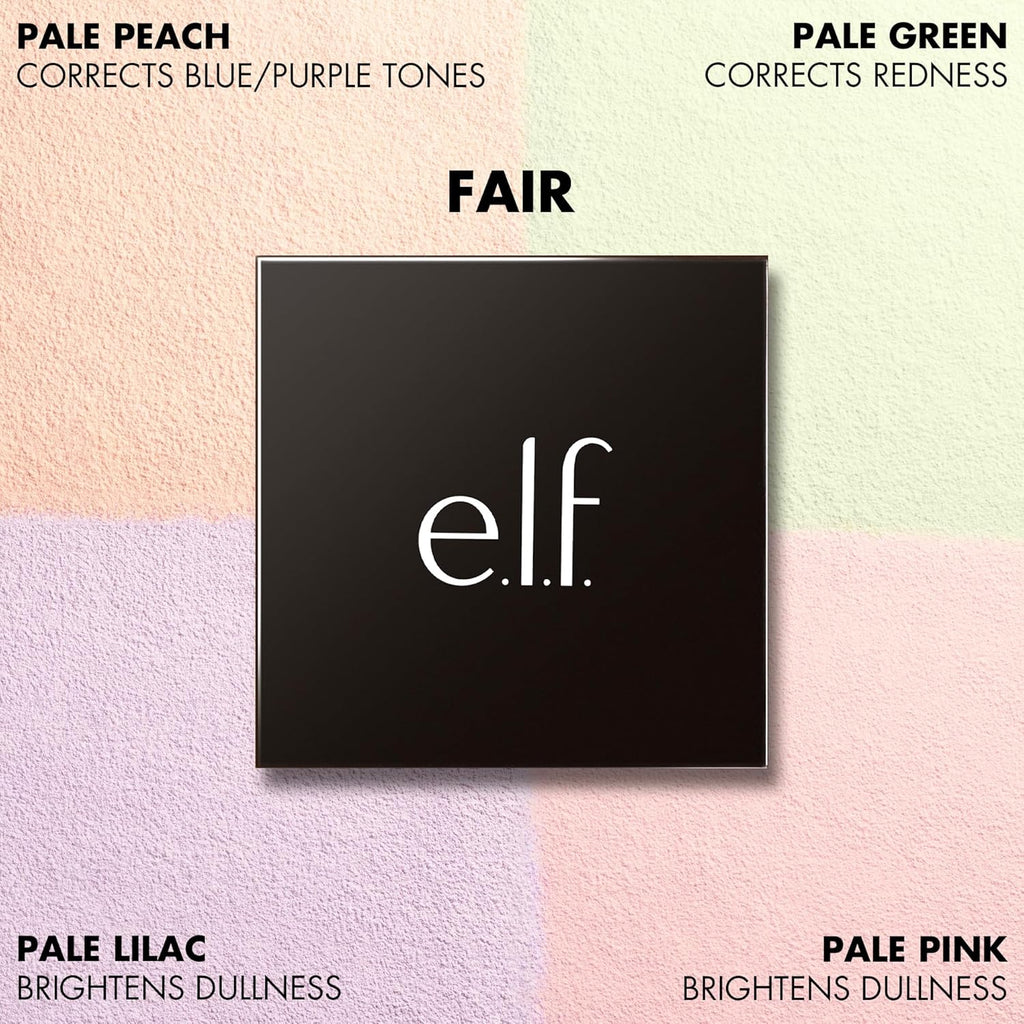 e.l.f. Set it Bright Powder Quad. Fair | Brightening Loose Setting Powder. Bakes. Blurs & Sets for Soft-Matte Radiance. Velvet Puff Included. Vegan & Cruelty-Free