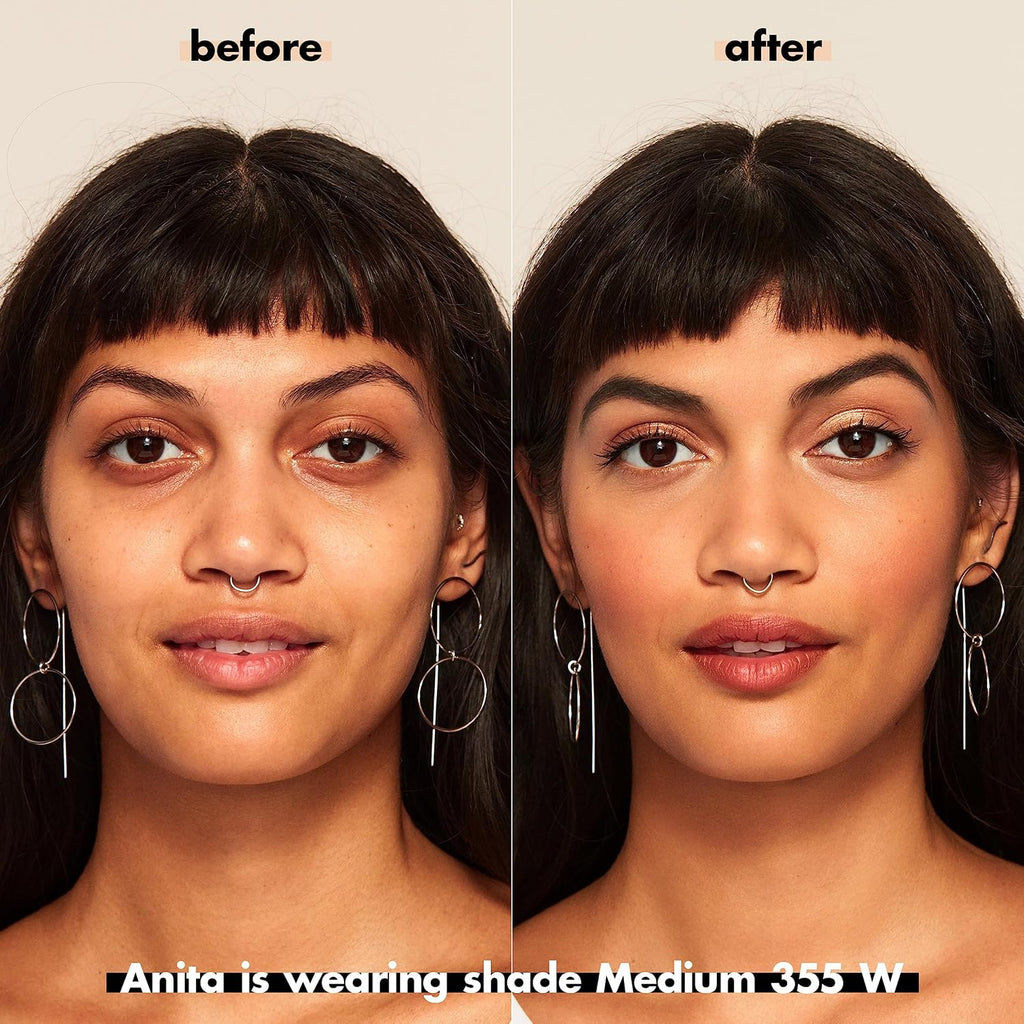 e.l.f. Camo CC Cream. SPF 30 Color-Correcting Medium-To-Full Coverage Face Foundation. Delivers An Airbrushed Finish. Vegan & Cruelty-Free. Medium 355 W