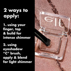 e.l.f. Fine As Fleck Glitter Eyeshadow. Tan-talize | Long-Lasting Sheer Eye Makeup With A Shimmer Finish. Soft. Smooth Formula. Vegan & Cruelty-Free