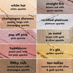 e.l.f. Fine As Fleck Glitter Eyeshadow. Tan-talize | Long-Lasting Sheer Eye Makeup With A Shimmer Finish. Soft. Smooth Formula. Vegan & Cruelty-Free