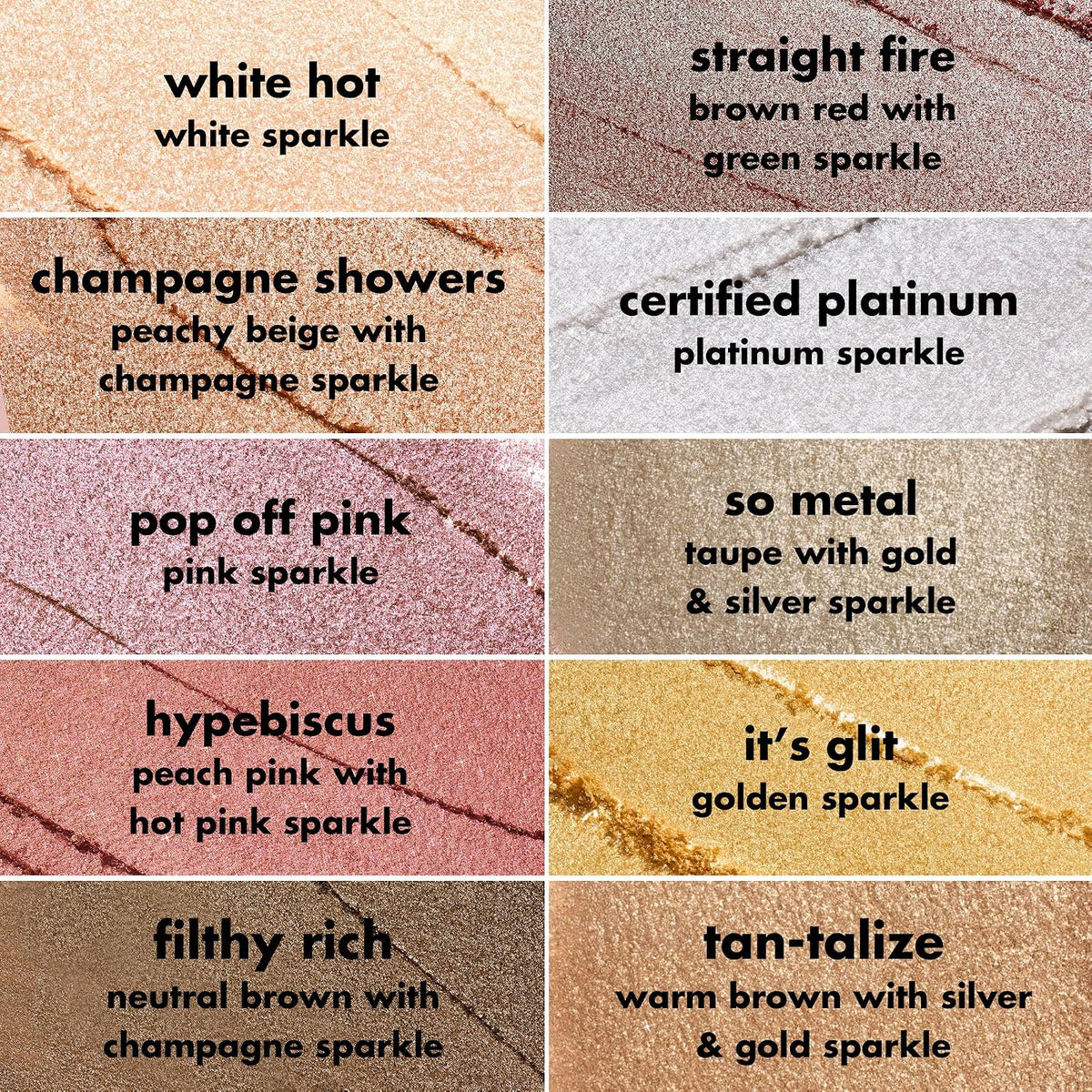 e.l.f. Fine As Fleck Glitter Eyeshadow. Tan-talize | Long-Lasting Sheer Eye Makeup With A Shimmer Finish. Soft. Smooth Formula. Vegan & Cruelty-Free